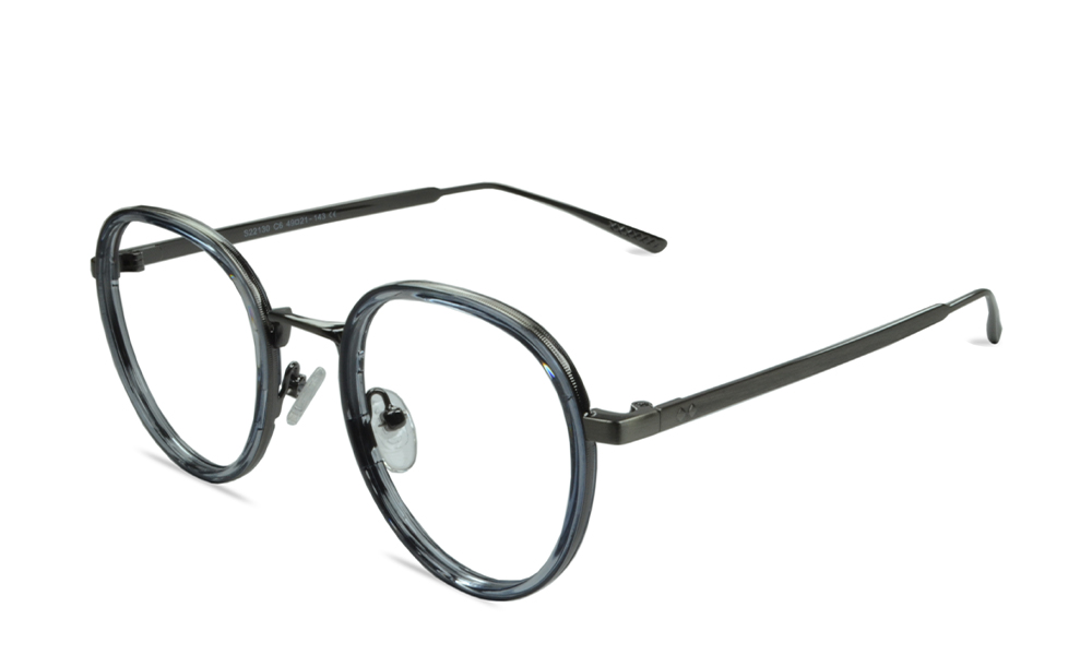 Reagan Round Clear Full Rim Eyeglasses