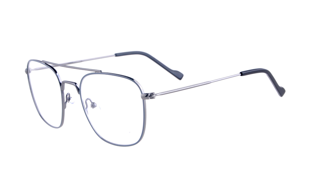 Grigory Aviator Grey Full Rim Eyeglasses