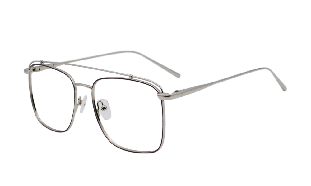 Vanna Square Maroon Full Rim Eyeglasses