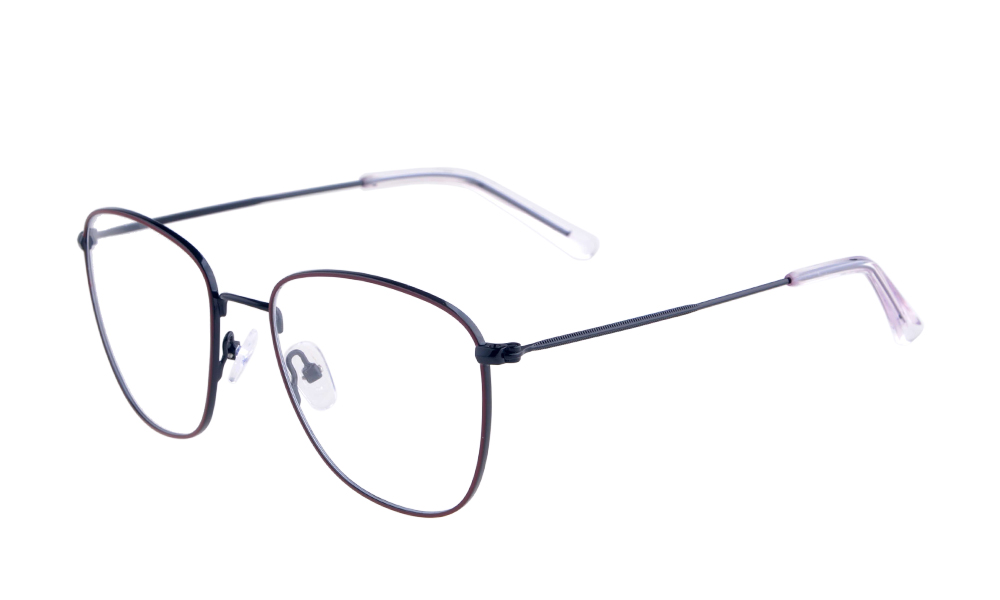 Joss Square Maroon Full Rim Eyeglasses