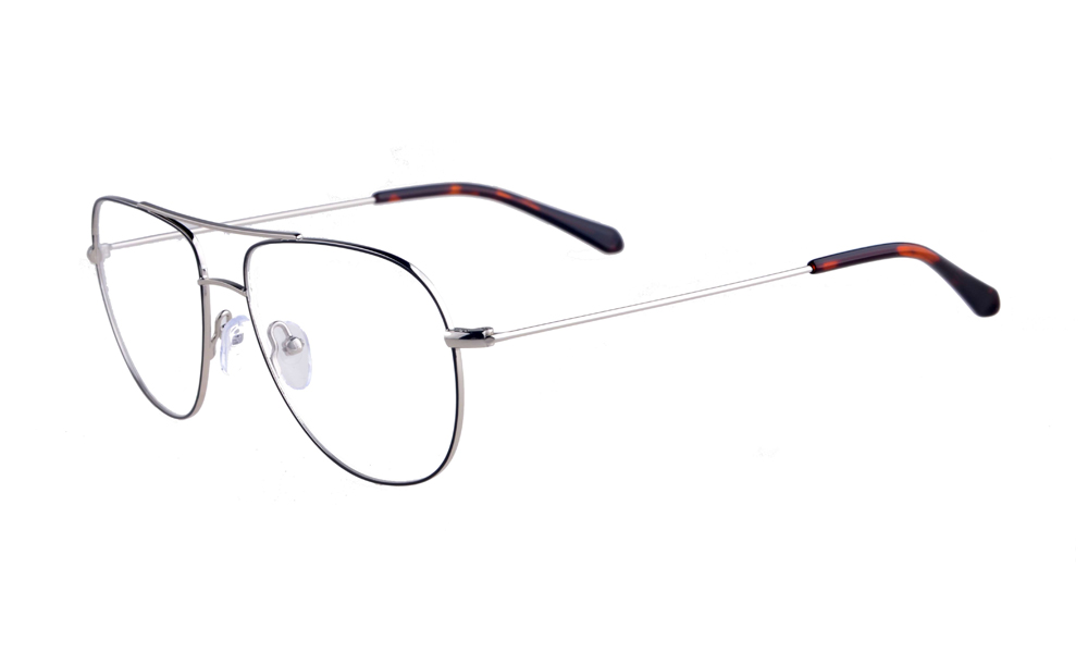 Afton Aviator Black Full Rim Eyeglasses