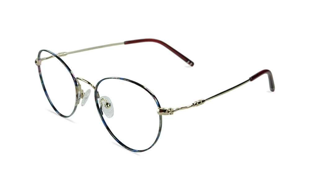 Stile Oval Floral Full Rim Eyeglasses