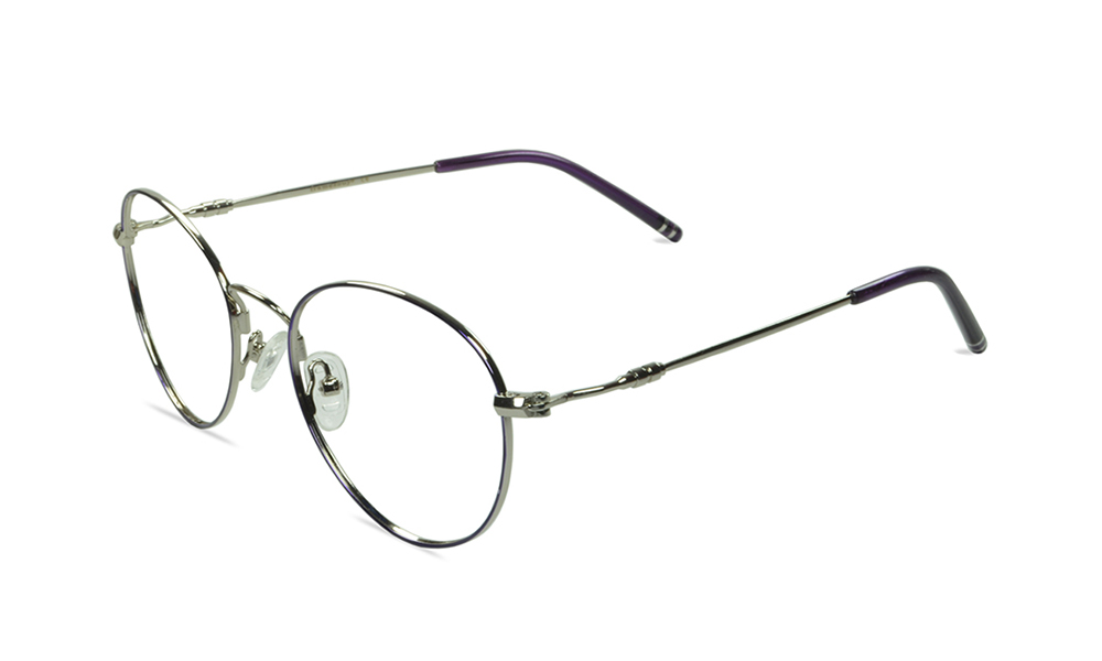 Stile Oval Purple Full Rim Eyeglasses