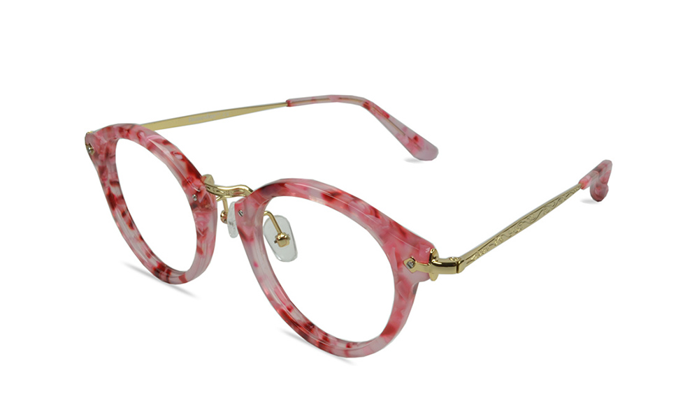 Tweety Horn Floral Full Rim Eyeglasses