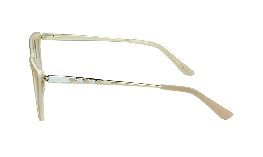 Nava Cat Eye Orange Full Rim Eyeglasses