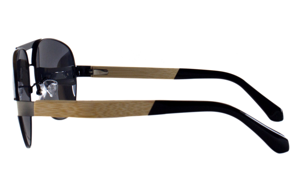 Shine Aviator Gunmetal Full Rim Sunglasses