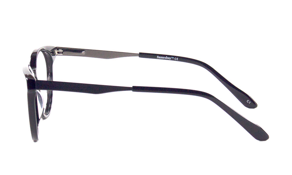 Ray Oval Black Full Rim Eyeglasses