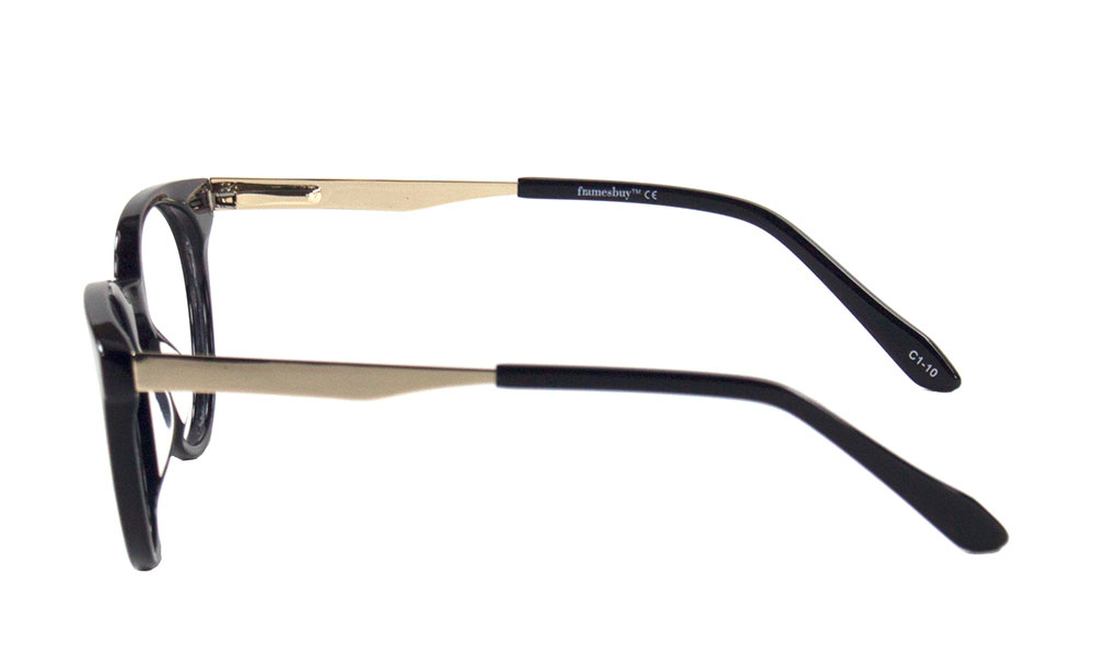 Ray Oval Black Full Rim Eyeglasses