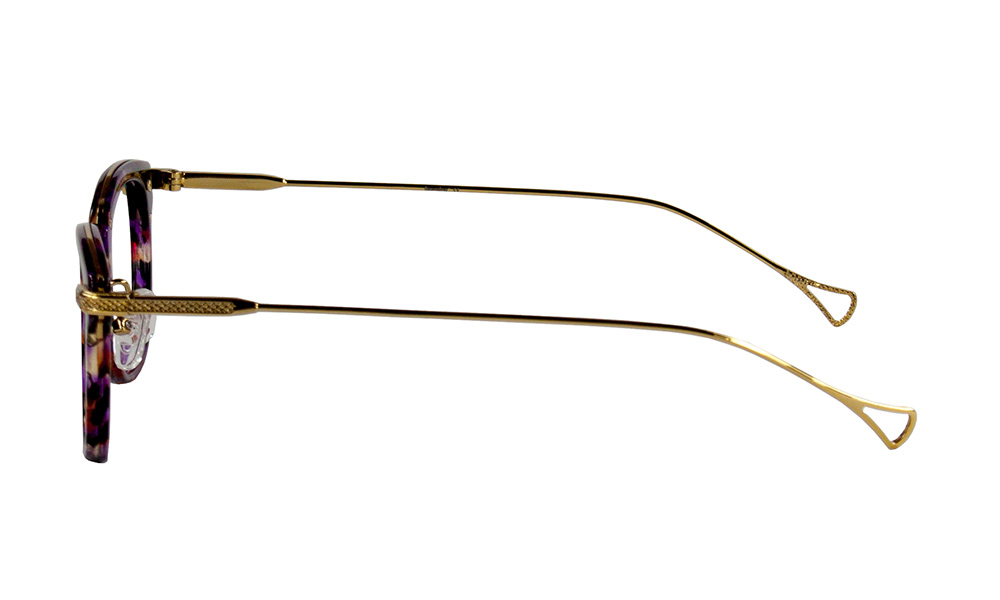 Dame Square Floral Full Rim Eyeglasses