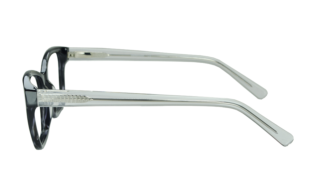 Popping Square Black Full Rim Eyeglasses