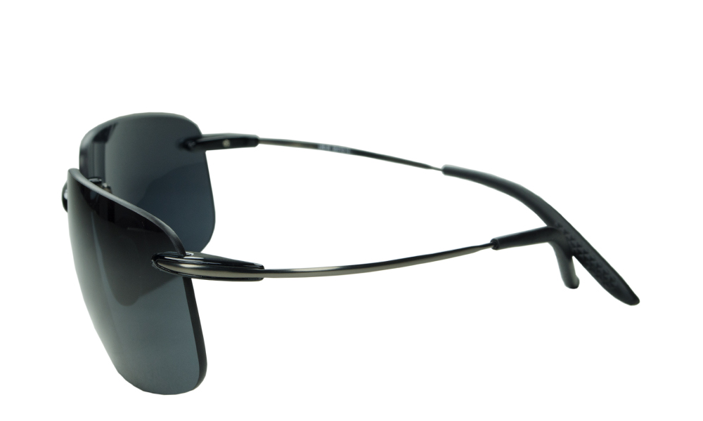 Brightest Star Rectangle Black Rimless Sunglasses