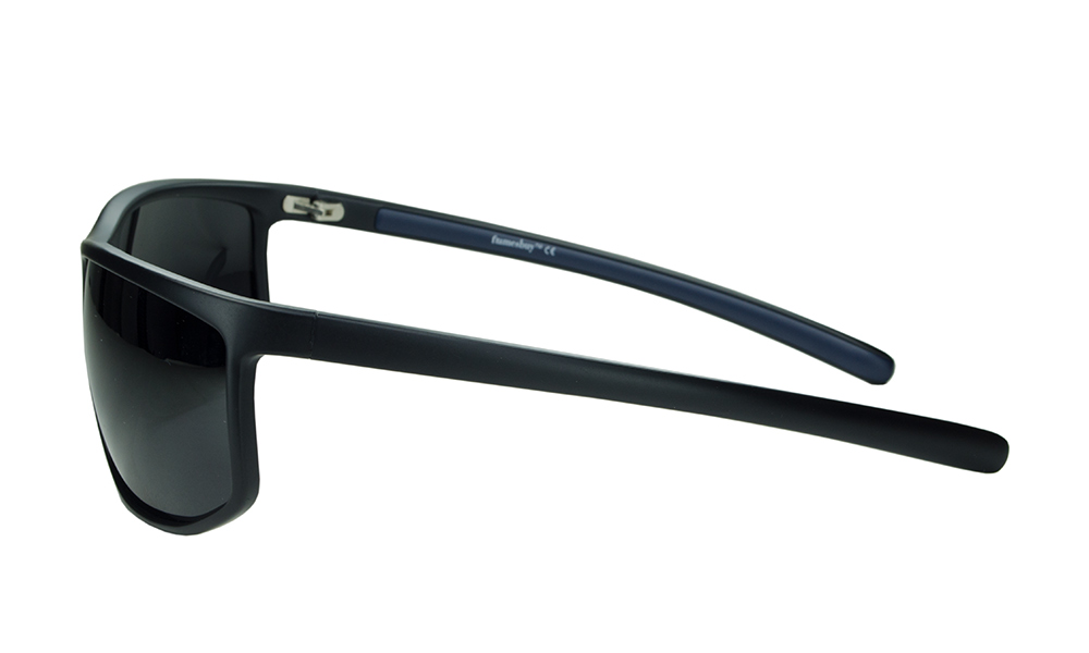Splendour Rectangle Black Full Rim Sunglasses