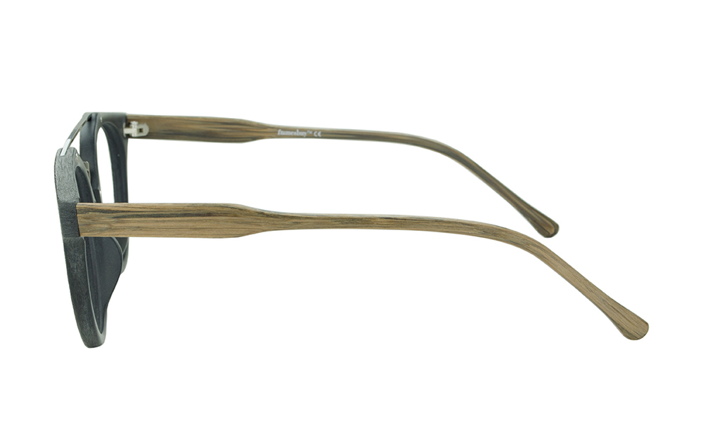 Clement Aviator Black Full Rim Eyeglasses