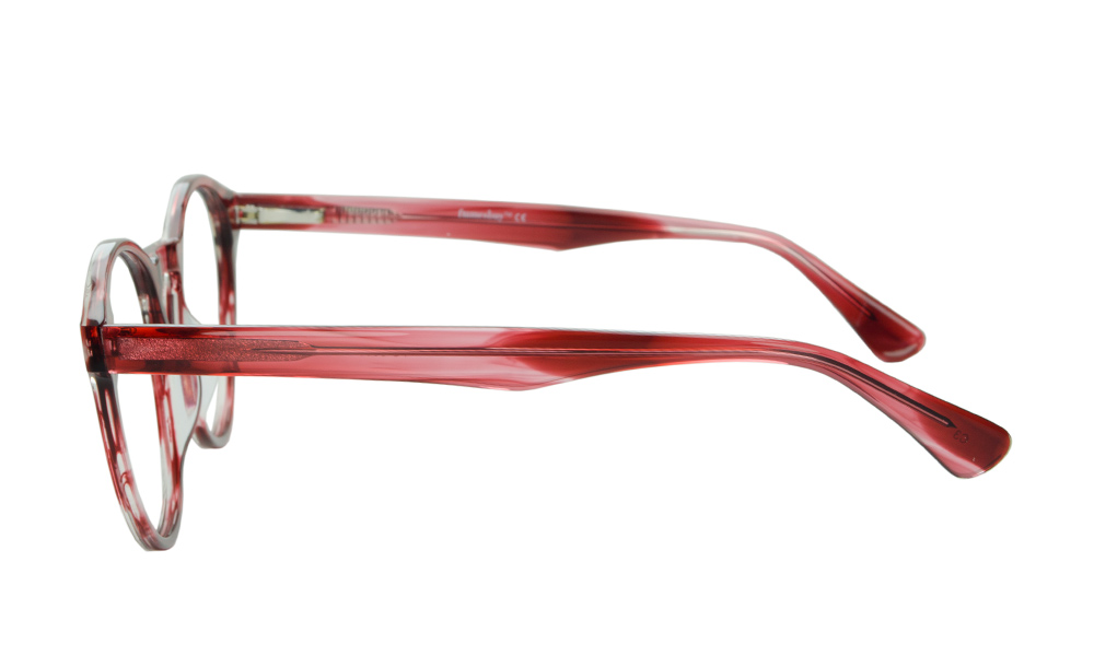 Fab Round Red Full Rim Eyeglasses