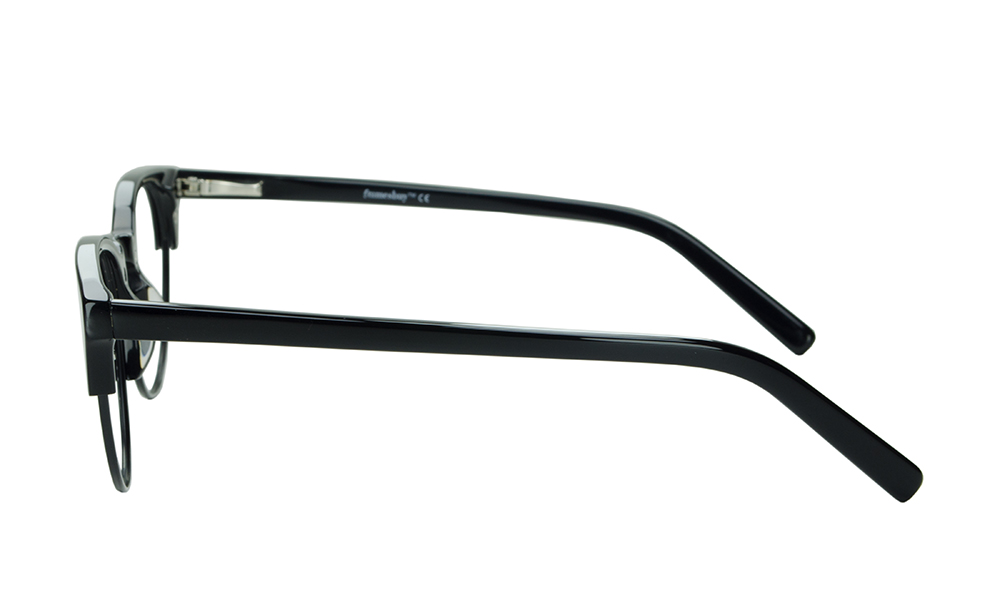 Avez Rectangle Black Full Rim Eyeglasses