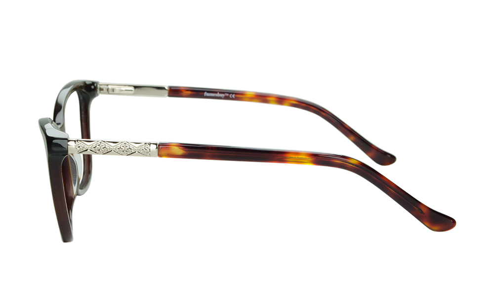 Jimbo Wayfarer Brown Full Rim Eyeglasses