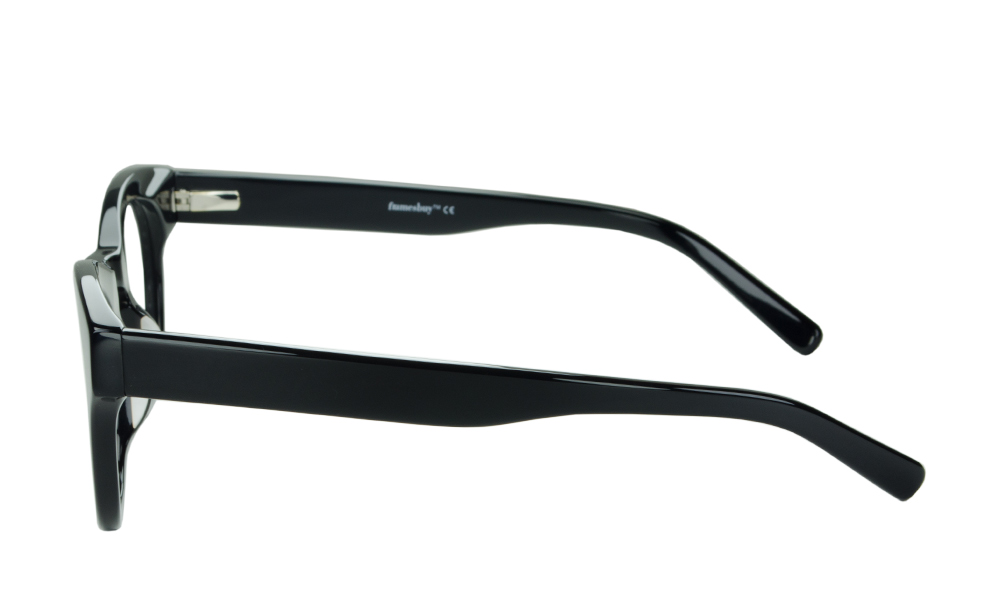 Lusion Horn Black Full Rim Eyeglasses