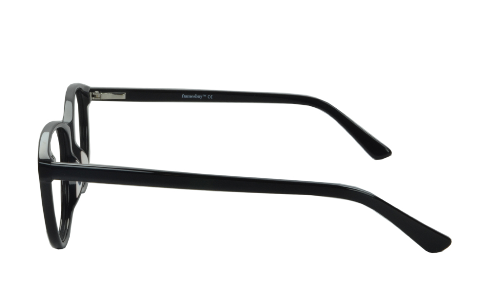 Swift Oval Black Full Rim Eyeglasses