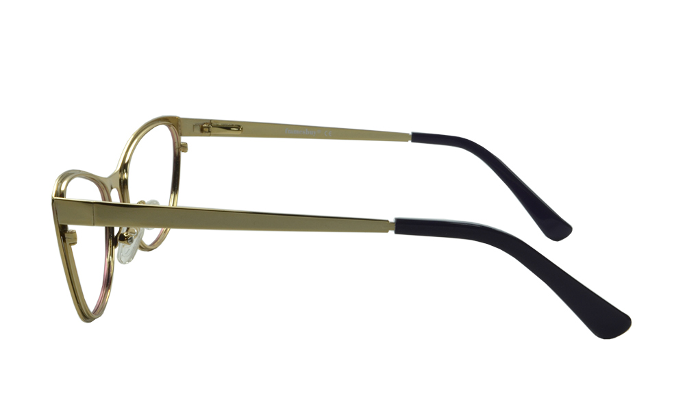 Crocket Cat Eye Maroon Full Rim Eyeglasses