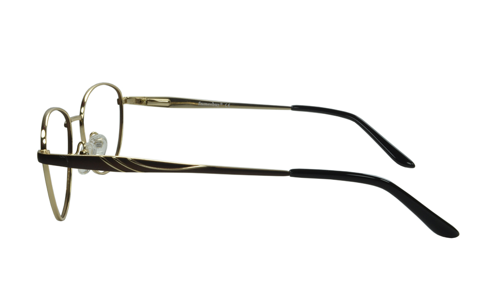 Fronzie Oval Brown Full Rim Eyeglasses