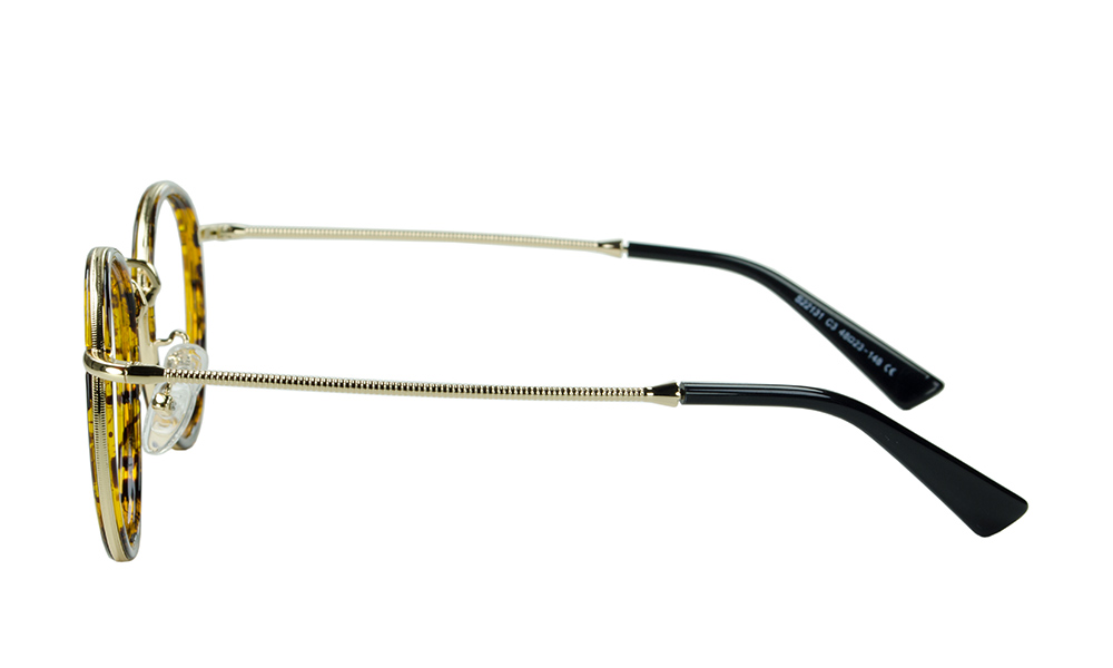 Java Round Tortoise Full Rim Eyeglasses