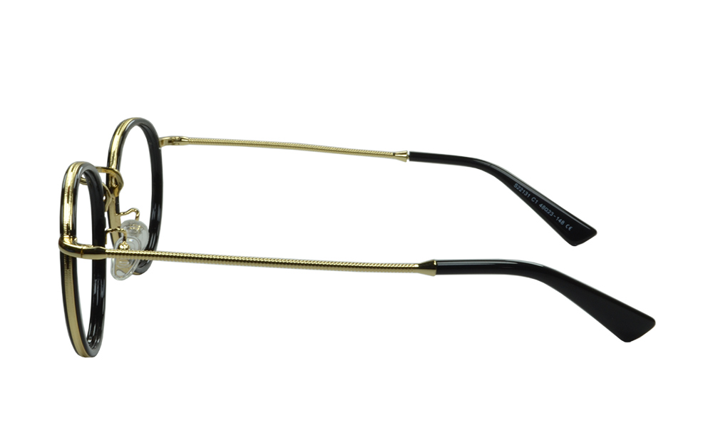 Java Round Black Full Rim Eyeglasses