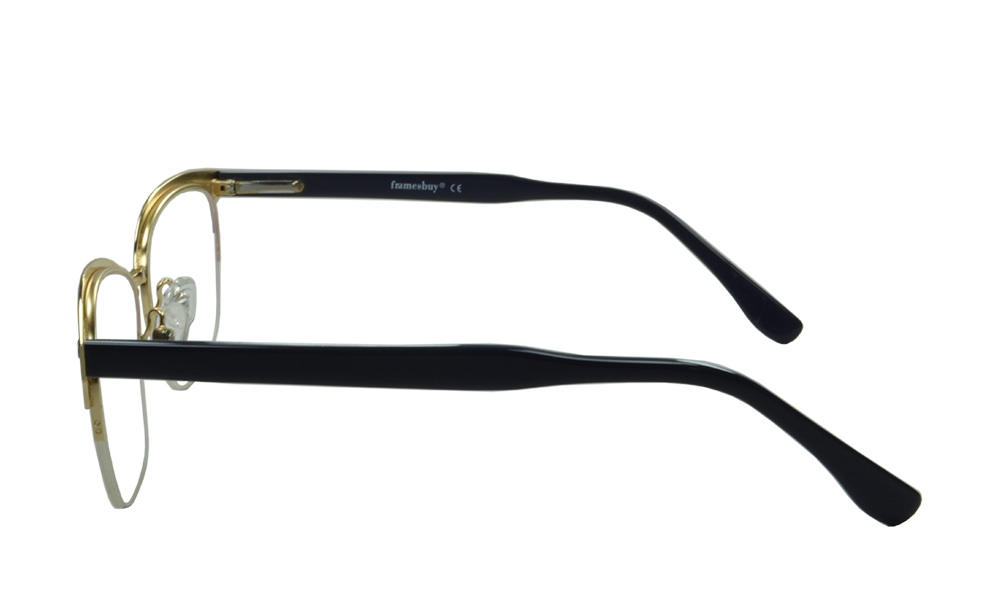 Chronicles Horn Purple Semi Rimless Eyeglasses