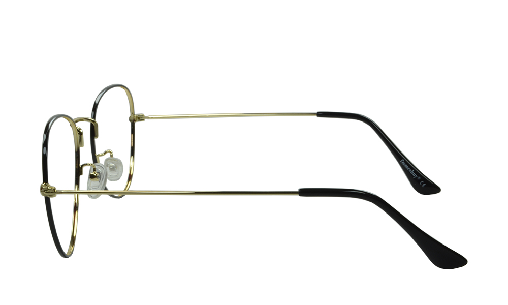 Tobey Aviator Black Full Rim Eyeglasses