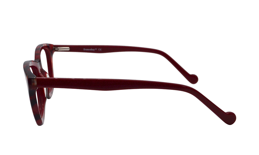 Modern times Square Floral Full Rim Eyeglasses