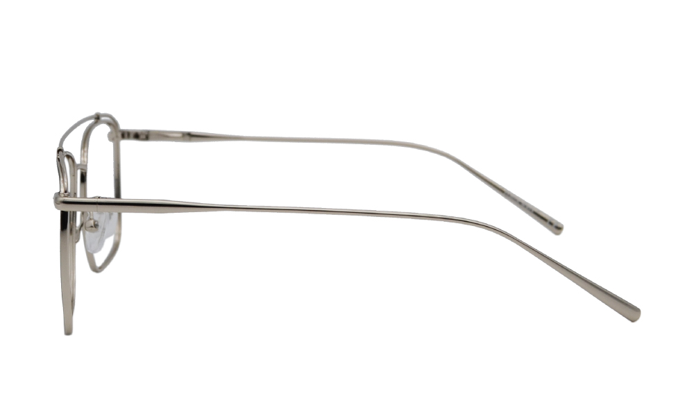 Uno Square Silver Full Rim Eyeglasses