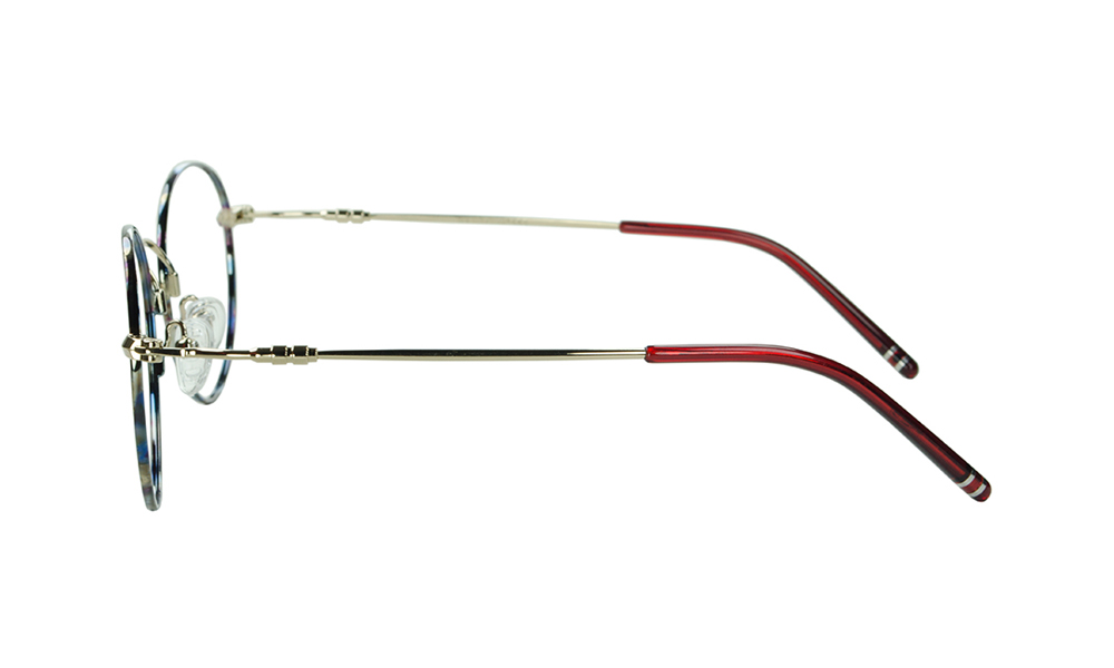 Stile Oval Floral Full Rim Eyeglasses