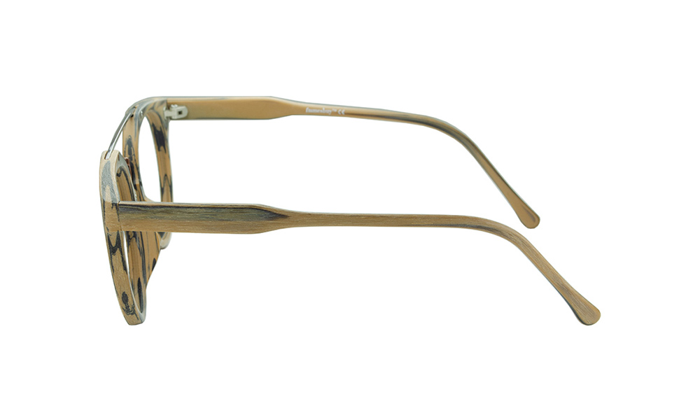Arresting Aviator Stripped Full Rim Eyeglasses