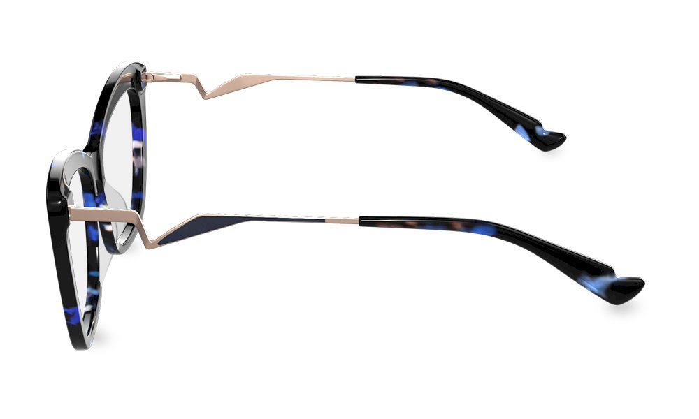 Retro peeper Cat Eye Black Full Rim Eyeglasses