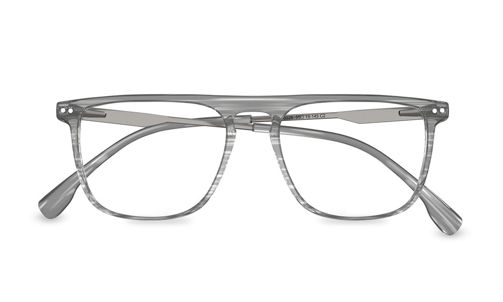 Erik Rectangle Clear Full Rim Eyeglasses