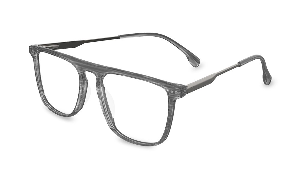 Erik Rectangle Clear Full Rim Eyeglasses