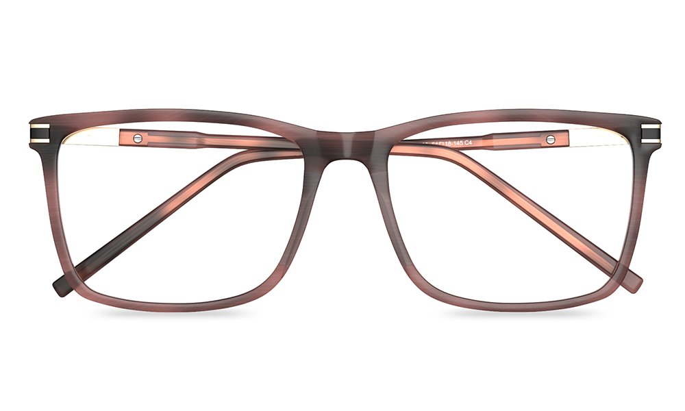 Etnia Rectangle Brown Full Rim Eyeglasses