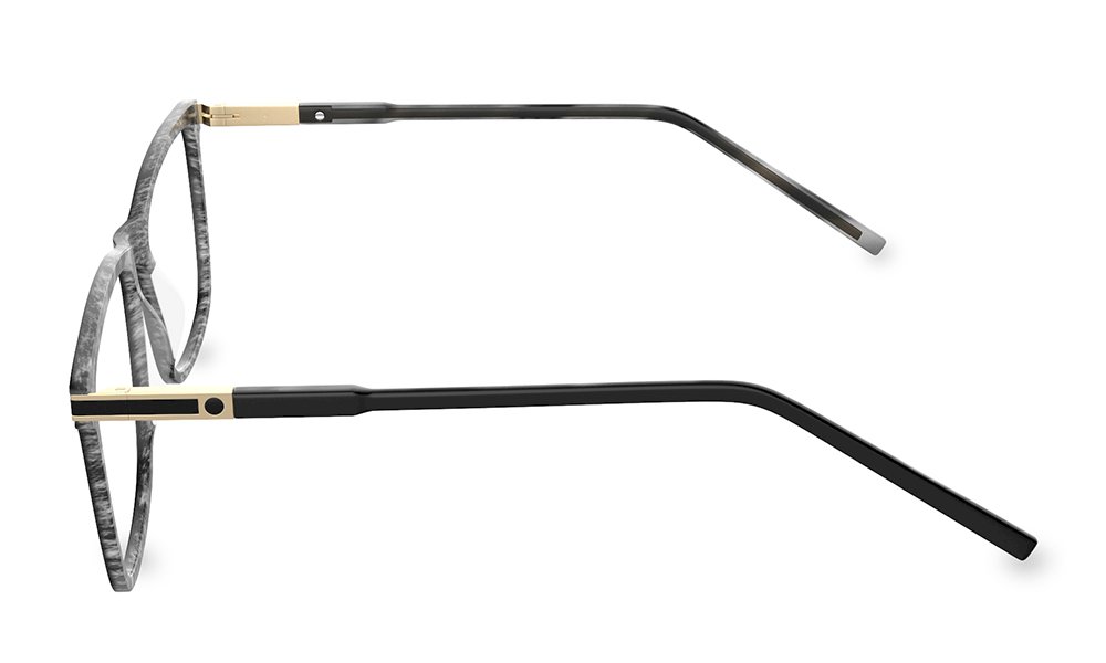 Etnia Rectangle Grey Full Rim Eyeglasses