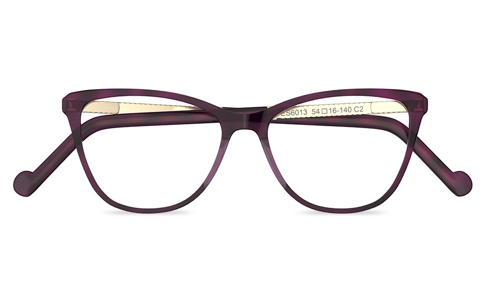 Nanette Cat Eye Purple Full Rim Eyeglasses