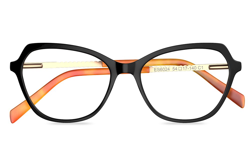 Bast Oval Black Full Rim Eyeglasses