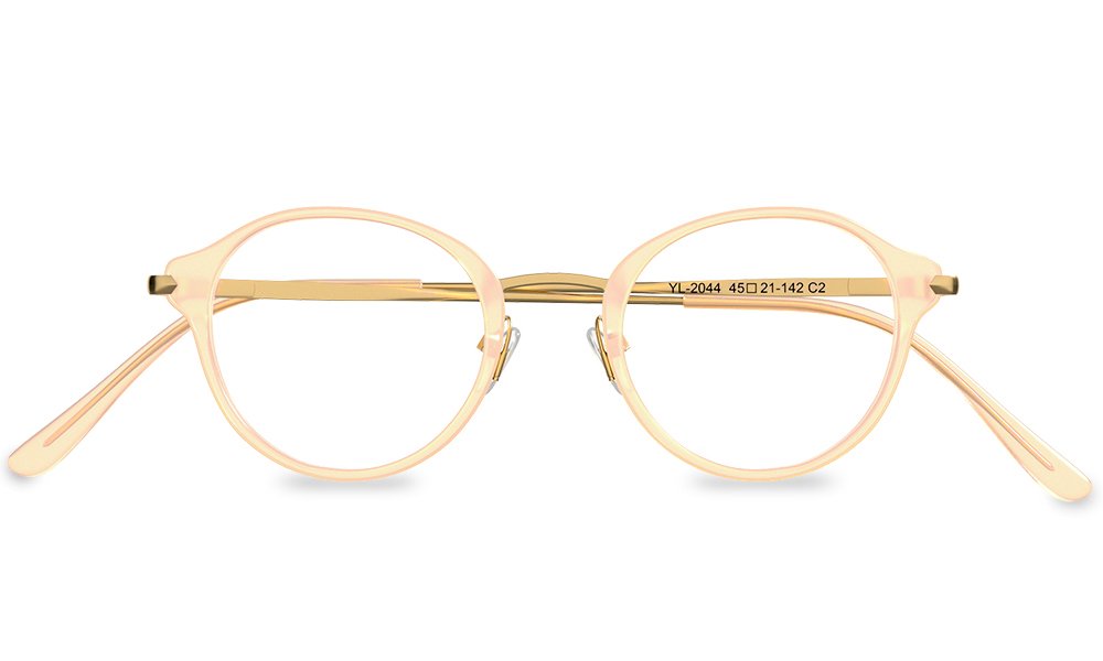 Elsworth Round Yellow Full Rim Eyeglasses