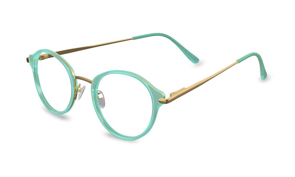 Elsworth Round Blue Full Rim Eyeglasses