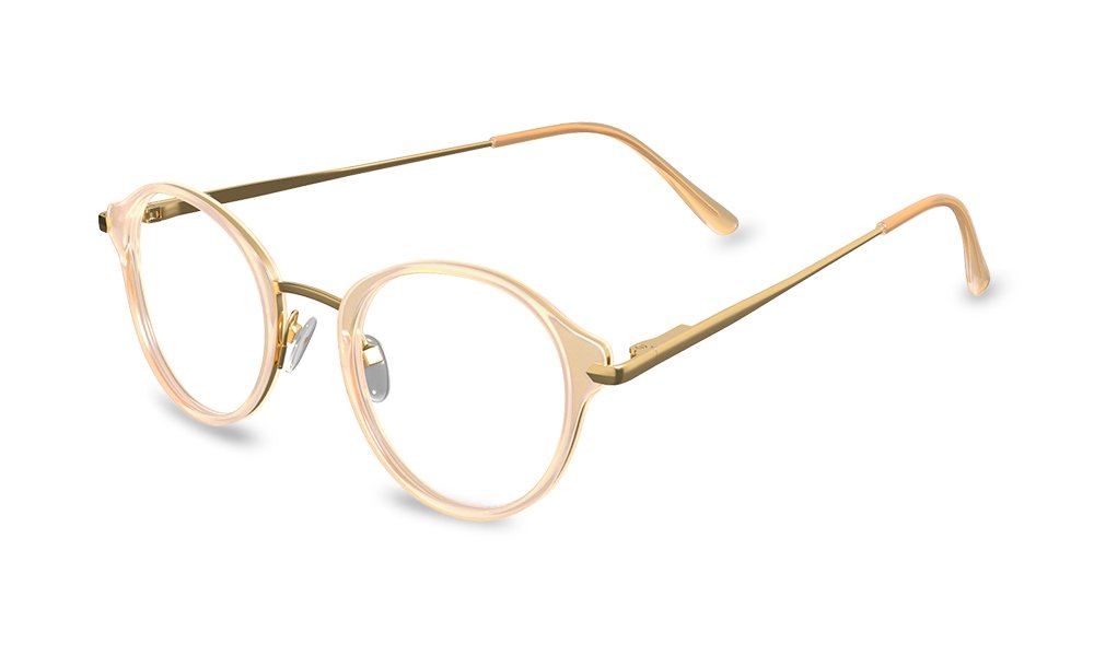 Elsworth Round Yellow Full Rim Eyeglasses