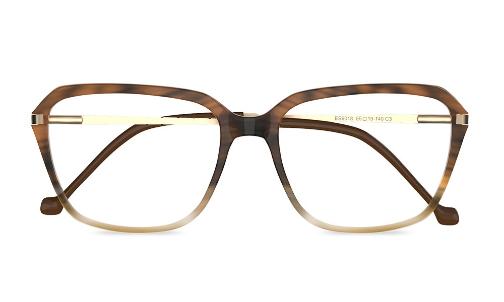Rudy Square Brown Full Rim Eyeglasses