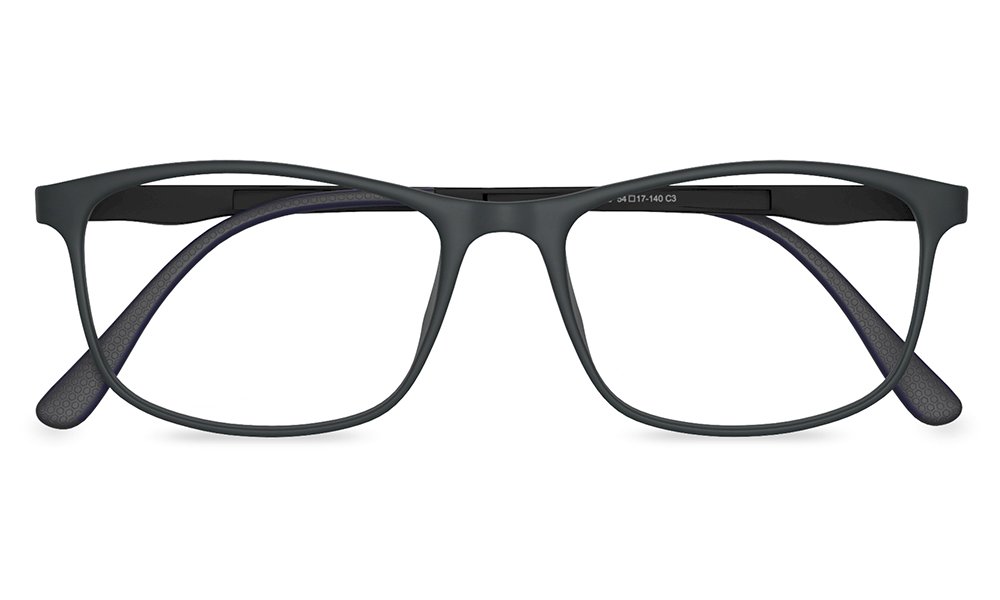 Richard Oval Grey Full Rim Eyeglasses