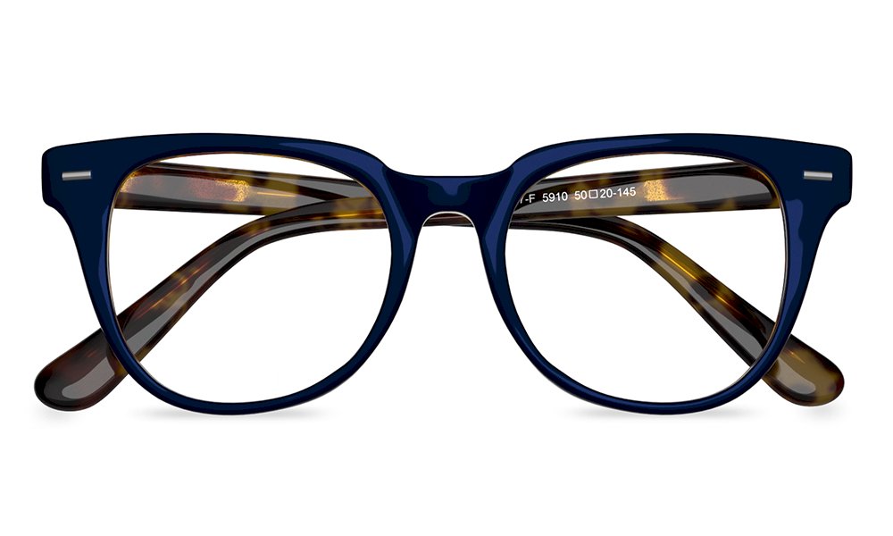 Kawa Square Tortoise Full Rim Eyeglasses