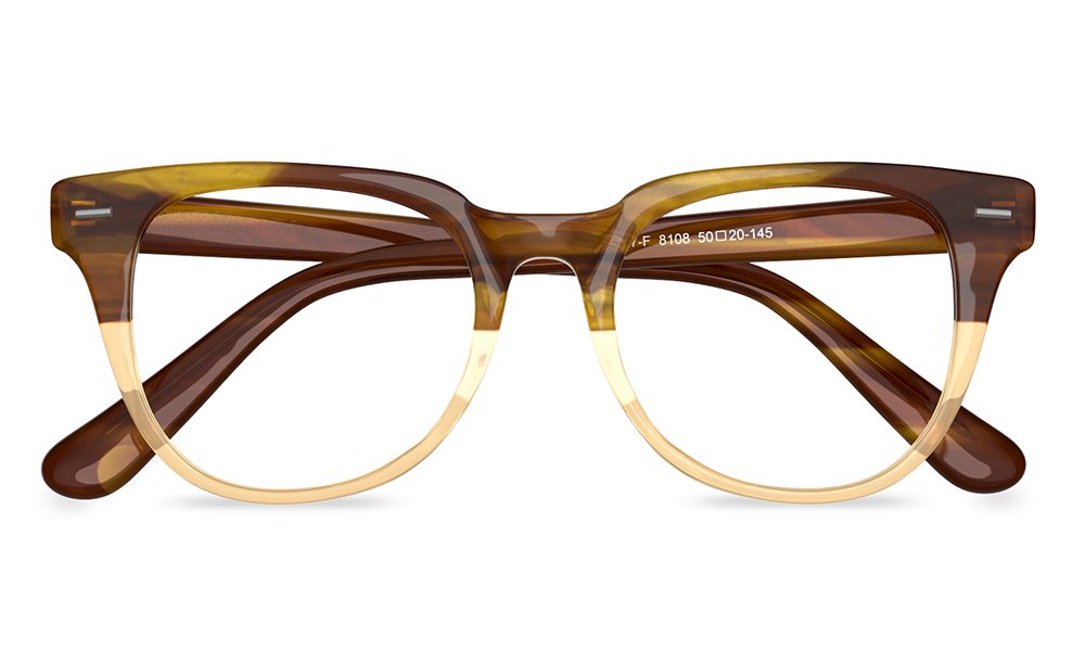 Kawa Square Dual Tone Full Rim Eyeglasses