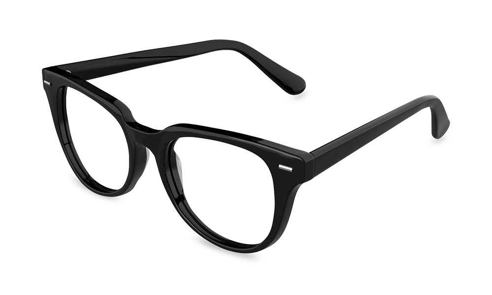 Kawa Square Black Full Rim Eyeglasses