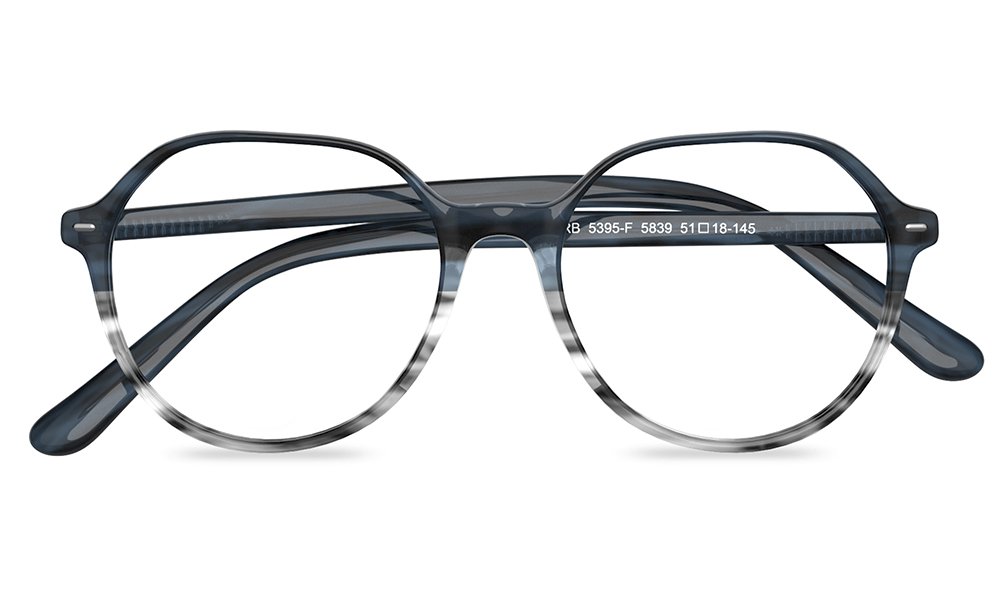 Caoimhe Geometric Clear Full Rim Eyeglasses