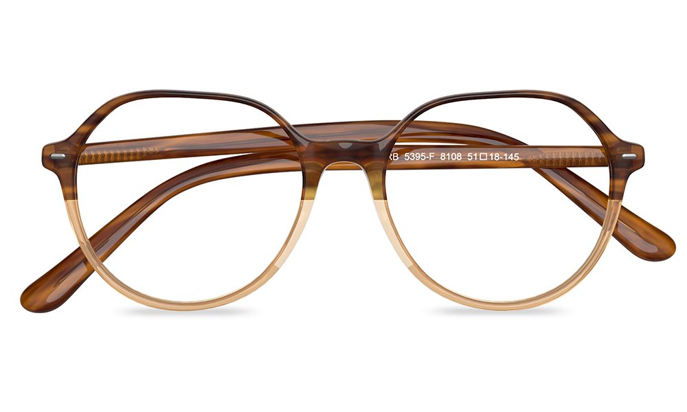 Caoimhe Geometric Clear Full Rim Eyeglasses