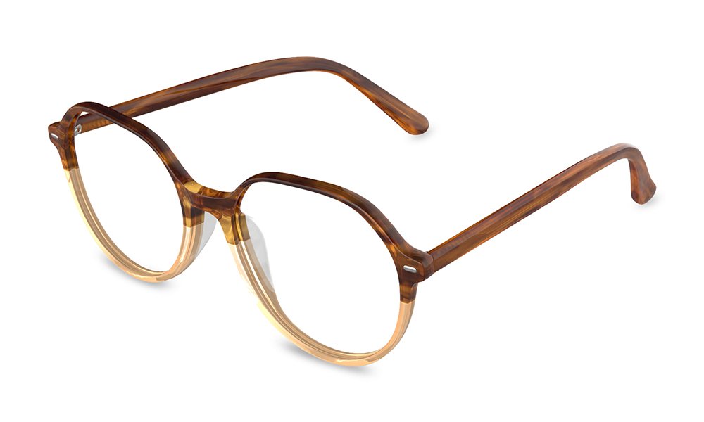 Caoimhe Geometric Clear Full Rim Eyeglasses